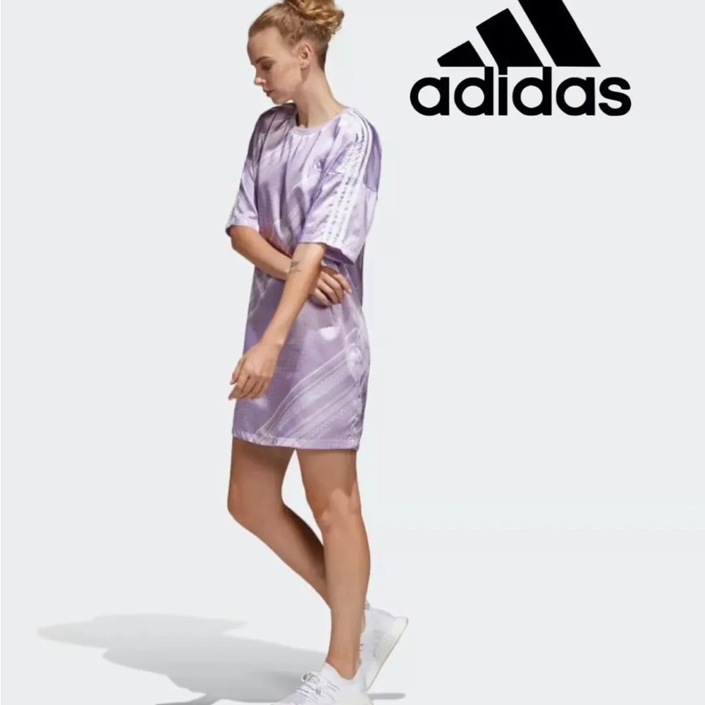 Adidas Oversized Satin Bandana Scarf T-Shirt Dress SOLD OUT Size S